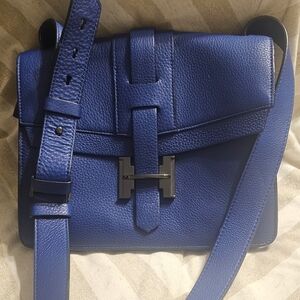 Halston Heritage Royal Blue Crossbody Bag- Just Lovely!
